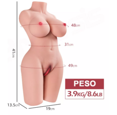 Masturbador 41 cm MUÑECA SEXUAL SILICONA