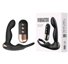 Vibrador de próstata con estimulador de testiculos