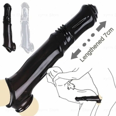 Funda extensora de pene 18 cm, 7 cm de extensión