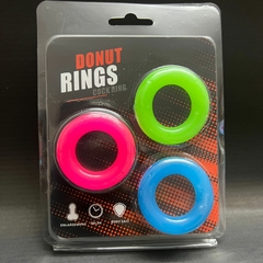 Set 3 anillos retardantes neon