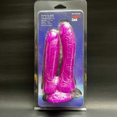 Dildo doble penetración rosa 15 cm x 3.5m