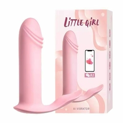 Vibrador bragas con dildo 9cm x 2 cm