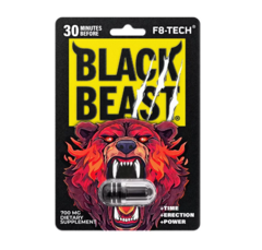 cápsula vigorizante Black beast potencia, duración y erección