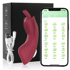 Vibrador bragas mariposa recargable control por app