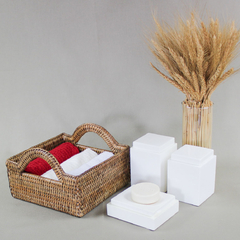 Cesta em rattan PECATU 23 cm - Natural Home