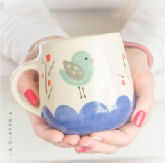 Tazón Mug Pajarito Azul