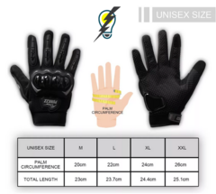 Guantes Para Moto. Protección Dura. Dedos Para Pantalla Táctil - comprar en línea