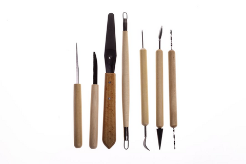 La Casa del Artesano-Set de 8 herramientas para modelado de masas ceramica  y alfareria Pottery tool