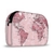 Necessaire Mapa Mundi Rosa