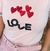 T-shirt Basic Love Rosa corações