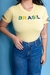 T-shirt de Luxo Brasil Amarela - comprar online