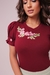 T-shirt de Luxo Ramos de flores marsala - comprar online