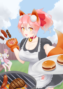 Print Chaldea BBQ Tamamo Cat