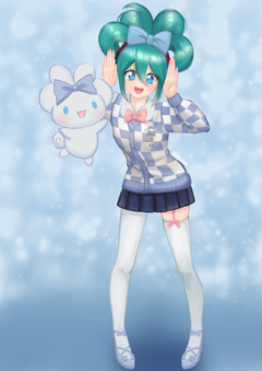 Print Hatsune Miku x Cinnamoroll