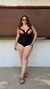 MAIO MEIA TAÇA PRETO COM DOURADO PLUS SIZE SOL E AGUA - valeriamodapraia