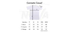 Camiseta casual com logo grande. na internet