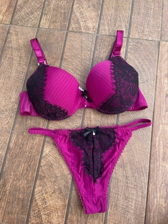 Conjunto com Bojo Taça Rosa