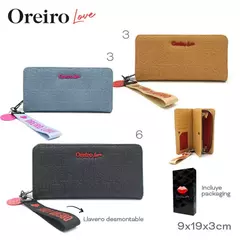 Billetera Love Relieve con cierre