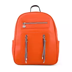 Mochila Claudia - Negro/Naranja/Camel - comprar online