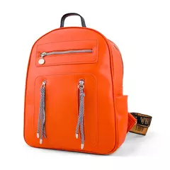 Mochila Claudia - Negro/Naranja/Camel en internet