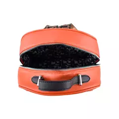 Mochila Claudia - Negro/Naranja/Camel - tienda online