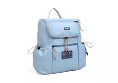 Mochila Maternal New World C/ Cambiador - Light blue en internet