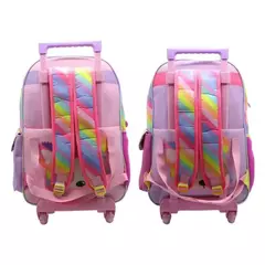 Imagen de MOCHILA 18" CON CARRO SOFIA POM POM