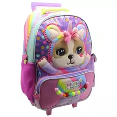 MOCHILA 18" CON CARRO SOFIA POM POM - Chuchi