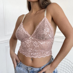 EMS1234 BUSTIER DE ENCAJE FORRADO CON LESS REGULABLE en internet