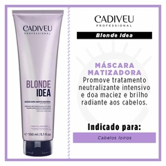 Máscara Matizadora Cadiveu Blonde Idea 150ml - Carol Perfumaria