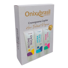 Cronograma Capilar Onixx Brasil Tratamento em Bisnaga 250ml - Carol Perfumaria