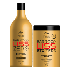 Kit Barroco Liss Shampoo Dilatador 1l + Repositor De Massa Blond 1kg