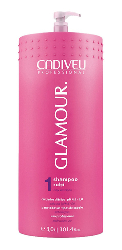 Shampoo Cadiveu Glamour Rubi Lavatório 3l