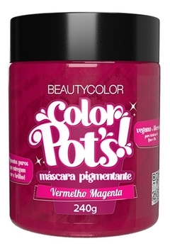 Máscara Beautycolor Color Pots Vermelho Magenta 240g