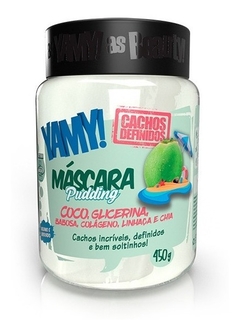 Máscara Yamy Cachos Definidos Pudding De Coco 450g