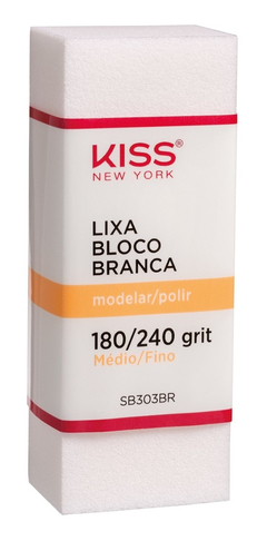 Lixa Bloco Kiss New York Branca 180/240