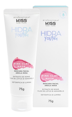 Máscara Facial de Argila Rosa Kiss New York Hidra Young 75g - loja online
