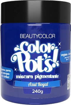 Máscara Beautycolor Color Pots Azul Royal 240g