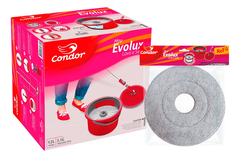 Kit Condor Mop Evolux + Refil Lava E Seca