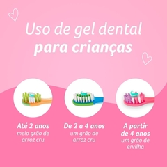 Kit Gel Dental Condor Barbie Com Flúor Bubble Gum 100g C/3un - loja online