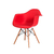 Cadeira Prizi Eames Com Braço E65 Vermelha - comprar online