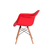 Cadeira Prizi Eames Com Braço E65 Vermelha na internet
