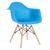 Cadeira Prizi Eames Com Braço E65 Azul