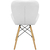 Cadeira Prizi Eames Acolchoada E45 Branco - Mania Virtual