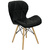Cadeira Prizi Eames Acolchoada E45 Preto - comprar online