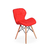 Cadeira Prizi Eames Acolchoada E45 Vermelho - comprar online