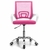Cadeira de Escritório Joy com Base Cromada Prizi - Rosa - comprar online