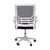 Cadeira de Escritório PCtop Slim, 180Kg, Preto e Branco - 801 - Mania Virtual