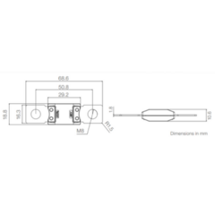 Fusible Megaval 200 Amp Azul 68,6 x 16,3 x 10,6 - comprar online