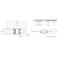 Fusible Midival 30 Amp. Naranja 40 x 30 x 8,2x - comprar online